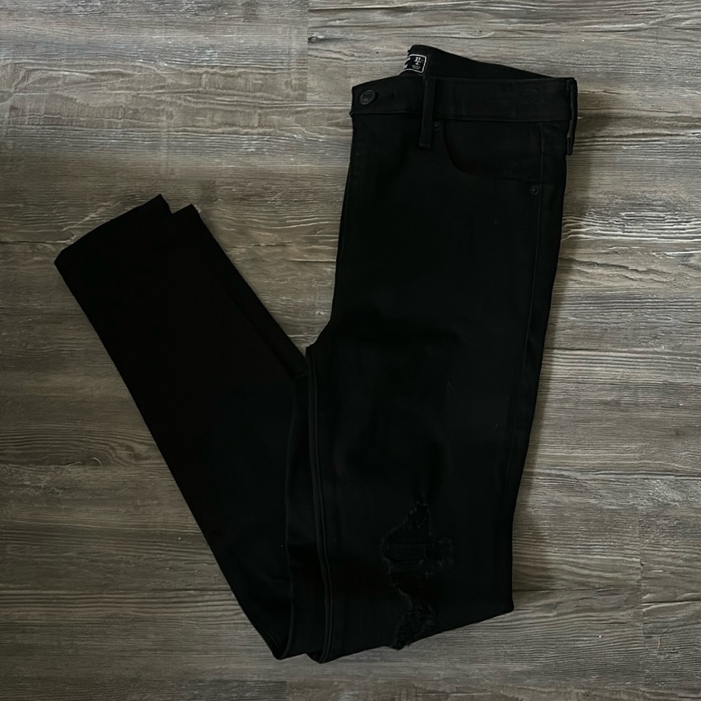 abercrombie black skinny jeans